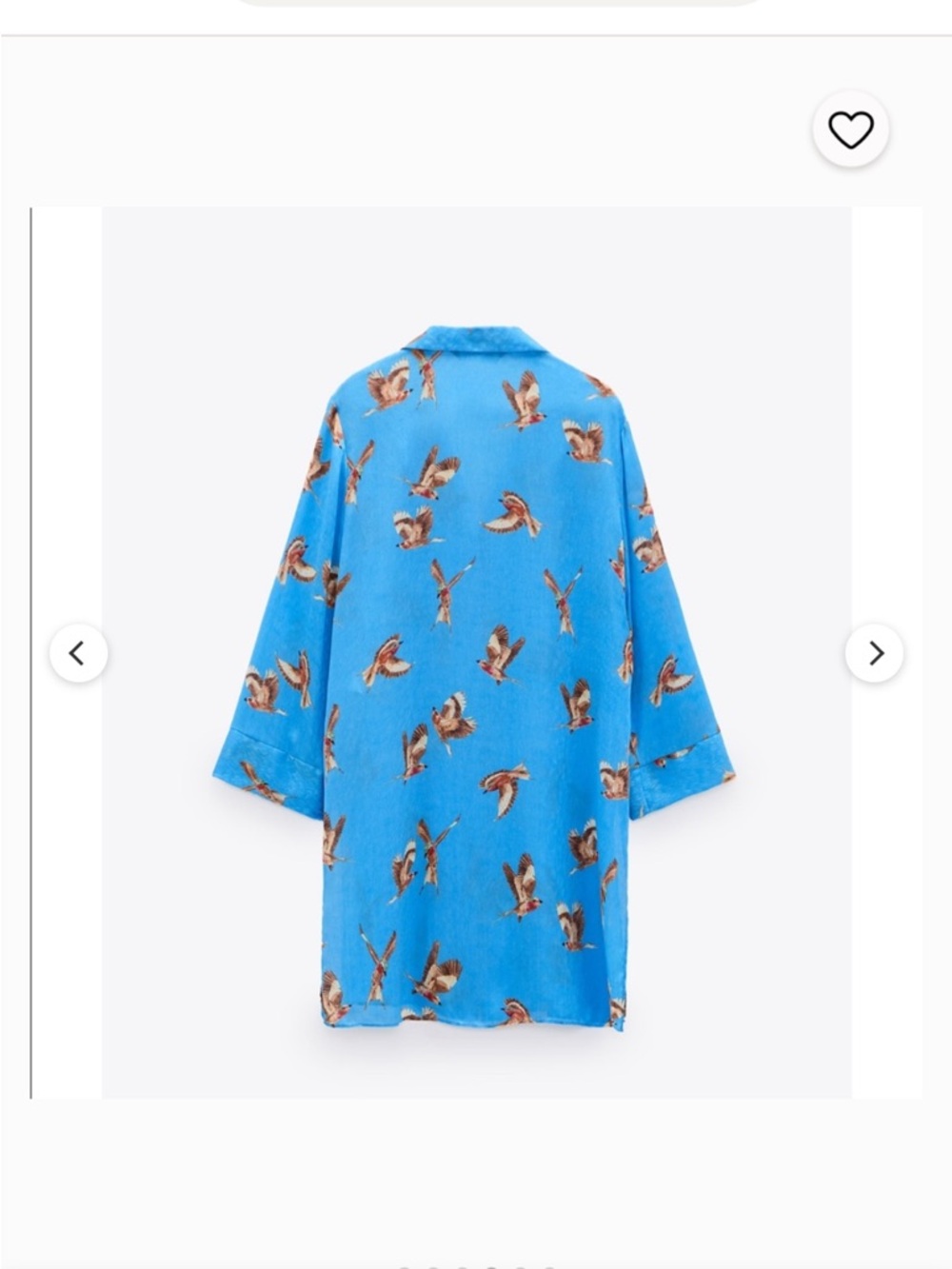 ZARA MATCHING SET Printed Oversized Shirt/Dress and paper bag shorts - Picture 4 of 11